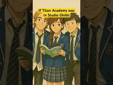 If Titan Academy was in Studio Ghibli 😱 AI is cool, but nothing will beat the OG Hayao Miyazaki